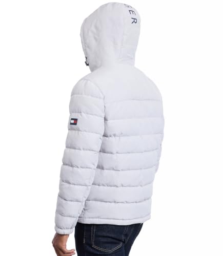 Image of Tommy Hilfiger Men's Midweight Sherpa Lined Hooded Water Resistant Puffer Jacket