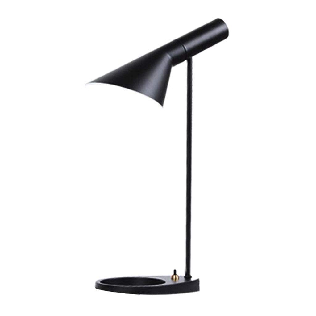 Luminaire E27 en fer noir style rétro américain à structure robuste et finitions soignées