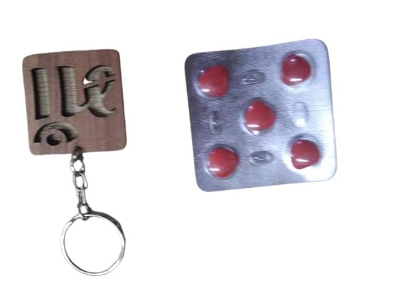 MH HILLS Man Power 100 mg Tablets for Man (1 * 5 TAB) (3 pis condoms free) (1 Key chain free) - Image 4