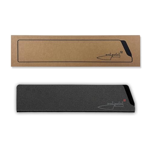 REDSALT® smart protect^ universal ABS-Messerschutz mit Fleece für hochwertige Messer bis 20cm | 100% BPA-freier Klingen-Schutz für Küchenmesser Kochmesser aller Art | Schutzhülle Messerhülle