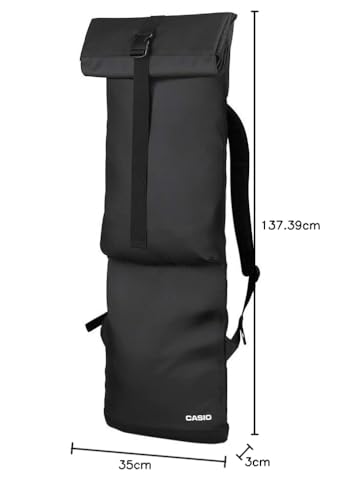 Casio SC-650BH Tasche mit Rucksackfunktion, gepolstert für alle CASIOTONE Modelle (CT-S), schwarz