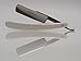 Cutthroat Gents - Men's Straight Razor Blade - Professional Quality Carbon Steel Cutthroat Single Blade Razor, White Acrylic Handle
