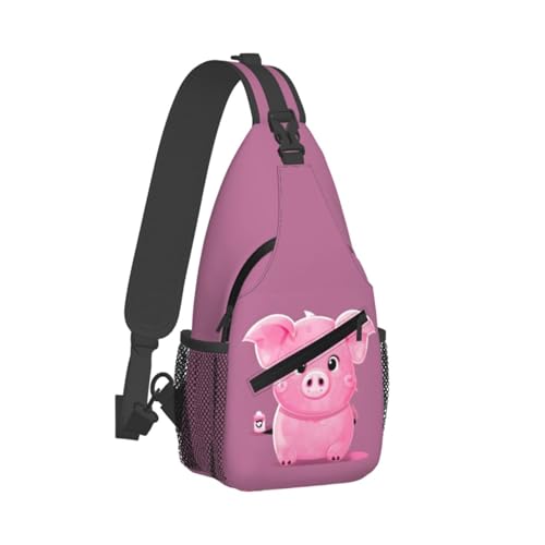 Morrales urbanos con diseño de cerdito para viaje y senderismo miniatura 2