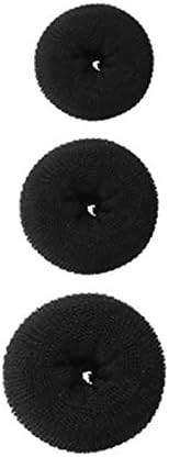 Homeoculture Hair Donuts, Black (Pack Of 3)