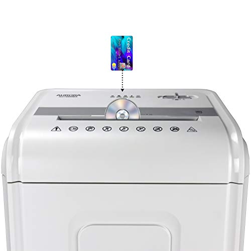 Image of Aurora High Security 16-Sheet Micro-Cut Shredder /Anti-Jam /60 Min Run Time / 7-Gallon Pullout Basket and Casters
