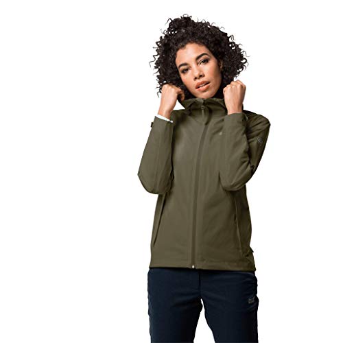 Jack wolfskin womens jwp shell w, granite, l