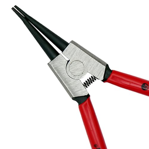Image of Eastman 7 Inch Circlip Plier External Straight Rings on Shafts Alloy Steel Hardened with Ergonomic Grip Electronics Outside Plier Multipurpose Works (E-2034C)