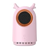 Clicitina Desktop-Mini-Heizung Kleine Heimheizung Büro-Schlafsaal-Heizung Praktische tragbare schnelle Heizung Energiesparende Heizung Akku Heizlüfter Mit Batterie Ohne Kabel (Pink-a, One Size)