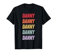 This says "danny" and makes a perfect gift for danny Lovers. The designs repeats the word danny, boldly displaying it for all to see and proclaiming your interest in danny, making is the perfect danny gift. Lightweight, Classic fit, Double-needle sle...