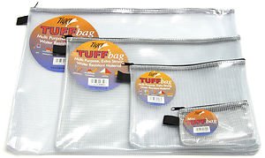 Tiger 12 x A5 TUFF BAGS Heavy Duty Strong Waterproof Storage Zip Wallet Cases