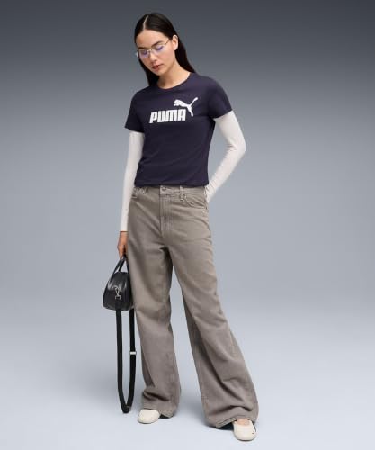 Image of Puma Women Cotton Letter Print Regular Fit Tees