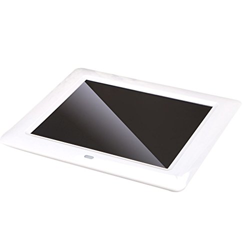 TOOGOO（R）) 7" HD TFT-LCD Digital Photo Frame Digitaler Bilderrahmen mit Diashow Wecker MP3 MP4 Movie Player mit Remote Desktop (Weiss)