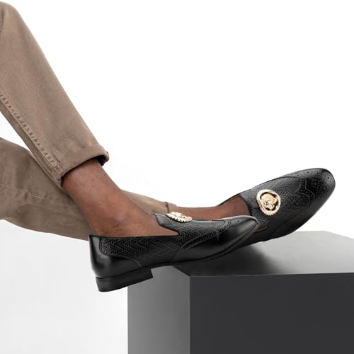 Image of JITAI Men's Fashion Loafers Wedding Shoes Loafers for Men Party Shoes
