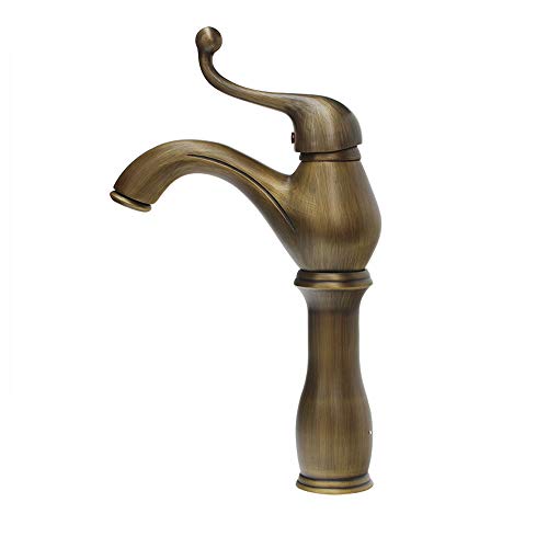 Robinet de lavabo en laiton antique style vintage pour une salle de bains retro