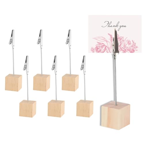 DHWEKU Porte Photo 6pcs, Mémo et Porte-clips Message, Porte Photo Mémo Clip Avec Pince Crocodile...