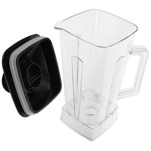 Vaso de plástico reutilizable para licuadora de 2L con tapa y asa