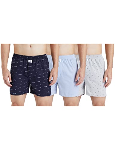 Image of Longies Men's Cotton Printed Regular Boxer Shorts