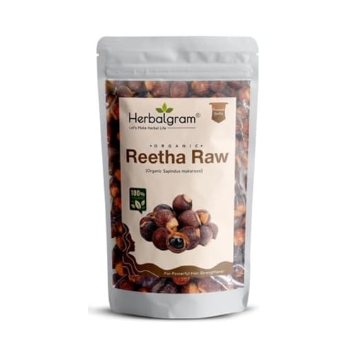 Image of Herbal gram Organic Combo Amla Reetha And Shikakai Raw For Making Hair Shampoo Or Oil (100Gmx3, Pack Of 3)