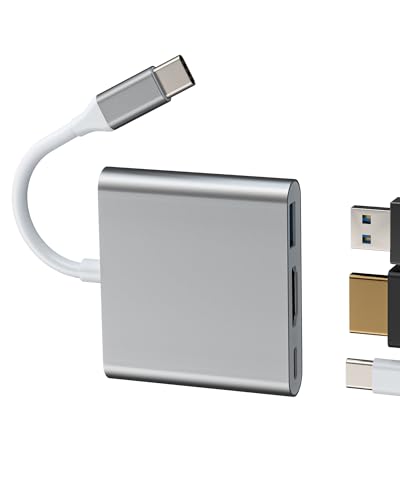 USB C auf HDMI Adapter (3in1) USB OTG 3.0 Kabel Multiport Hub MacBook für iPad Typ C Ladegerät Netzteil Jack für Apple IPhone15 4K Digital DisplayPort TV Splitter Kompatibel für Samsung SDopiator USB C auf HDMI Adapter (3in1) USB OTG 3.0 Kabel Multiport Hub MacBook für iPad Typ C Ladegerät Netzteil Jack für Apple IPhone15 4K Digital DisplayPort TV Splitter Kompatibel für Samsung SDopiator