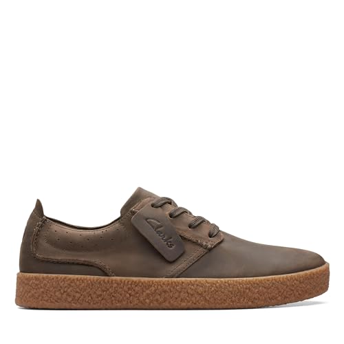 Clarks Streethilllace, Zapatillas Hombre, Dark Olive Lea, 43 EU