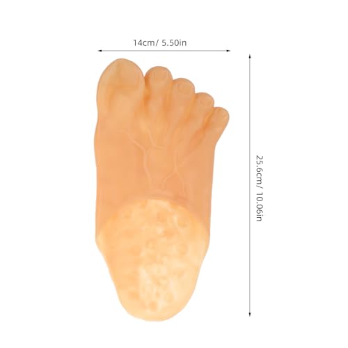 Barefoot Slippers, Giant Feet Slippers Toe for Halloween Halloween Cosplay Toe Costume Masquerade Props (Skin Color, Random Nail Color), 10.6x5.5in4