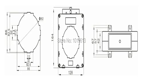 Transformateur de courant de niveau 0.5 MSQ-80 structure scellée 2500A - 3