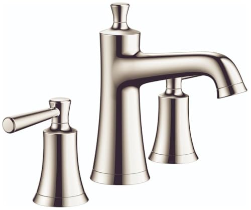 hansgrohe 4774830 Joleena 1.2 GPM Widespread Faucet with Pop-Up Drain, 7.75-Inches Tall, Polished Nickel by hansgrohe - Used condition - US$423.99
