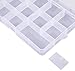 Lawei 15 Pack Plastic Jewelry Box - 15 Grid Organizer Storage Box with Adjustable Dividers Plastic Compartment Container for Bead Jewelry Craft Tackles