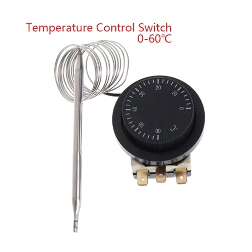 Termostato capilar de repuesto para horno eléctrico con regulación 0-60 ℃ 4