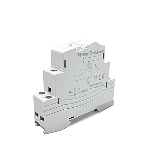 Probador de medidor de energía digital Tuya Smart Life Wifi Interruptor de interruptores de circuito 16A Temporizador Din Rail KWh MONITOR DE MONITOR DE MONITOR GRABACIÓN DE ENERGÍA APOYO AlexA Google Cover