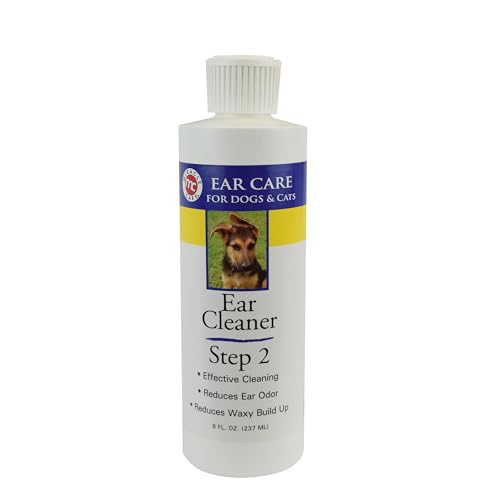 Miracle Care Ear Cleaner for Dogs and Cats, 8 Ounce, Reduces Ear ...
