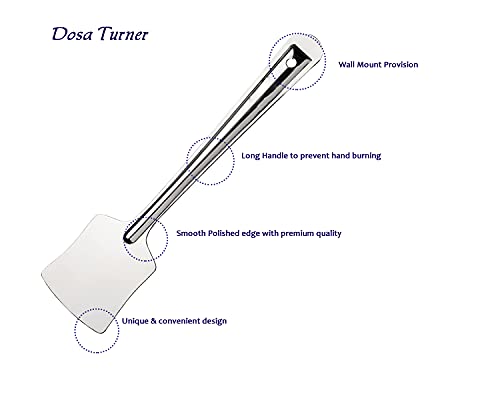 Image of BLeaf Stainless Steel-Dosa Turner & Round Spoon (Combo)