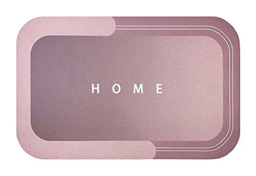 IlGruppone Tappetino SuperAssorbente 50 x 80 Cm Scendidoccia Multistrato Tappeto da Cucina, Bagno, Milleusi Asciugatura Rapida Antiscivolo - Rosa