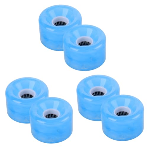 Roues de skate en PU haute résilience bleu ciel pour une adhérence maximale en longboard