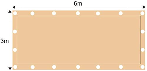 K-Flame Canopy shade sail rectangle shade fabric nets UV block shade sail patio garden outdoor facility activities-3x6m