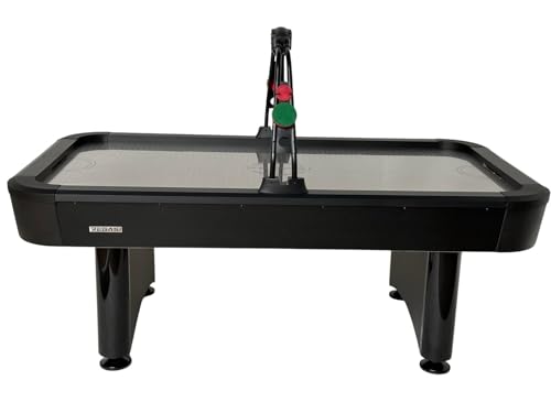 Pegasi Airhockey Tisch Vancouver 7ft - 213x122x81cm - Digitale Punktezähler - Mit Soundeffekte - Air Hockey Table für Zuhause- Für Kinder und Erwachsene - Inkl. Zubehör - Schwarz – Bild 4