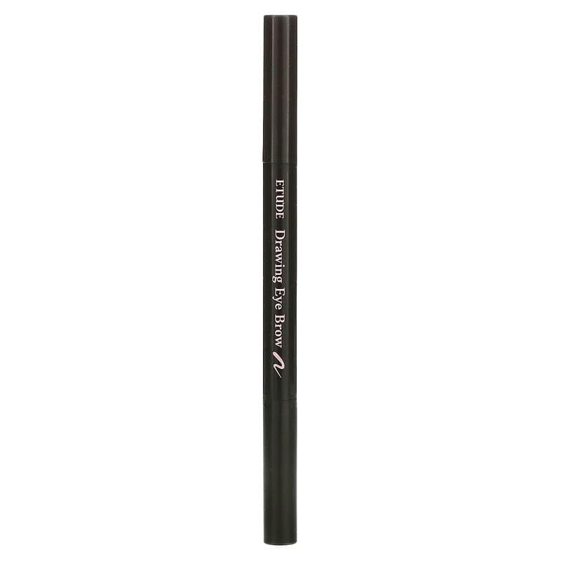 Image of ETUDE Drawing Eyebrow Pencil, Arch Shape for Defined Brow|Brow Pencil with Spoolie |Long Lasting, Transfer Proof & Smudge-Proof |Shade- 01 Dark Brown,0.25g (Pack of 3)