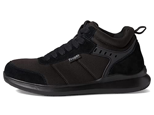 Image of Propet Mens Viator Hi Lace Up Sneakers Shoes Casual - Black