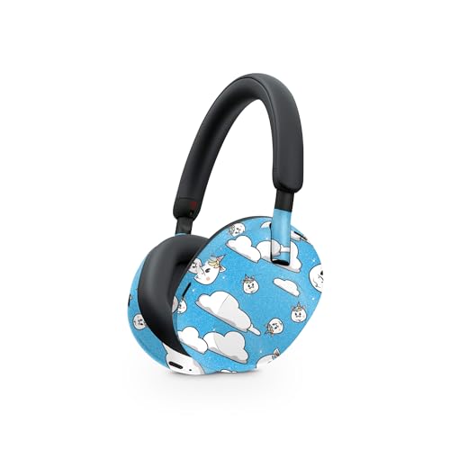 Image of MightySkins Glossy Glitter Skin Compatible with Sony WH-1000XM5 Headphones - Unicorn Clouds | Protective, Durable High-Gloss Glitter Finish | Easy to Apply