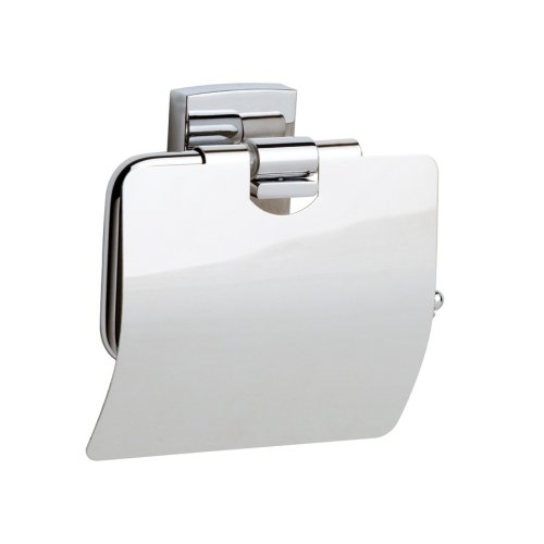 Preisvergleich Produktbild Nie Wieder Bohren klaam Toilettenpapierhalter, Chrom, inkl. Klebelösung, garantiert rostfrei, 125mm x 140mm x 53mm