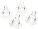 Evenflo Pro flo Nipples Med, Clear, 4 Piece