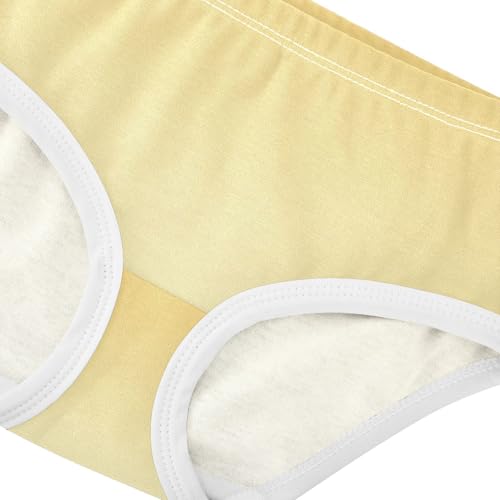 Joisal Girls Underwear Toddlers 2t Cotton Panties for Girl Artistic Underpants Briefs Yellow Cream Gradient Ombre4