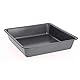 DE BUYER - Quadratische Backform aus antihaftbeschichtetem Stahl, 22,5 x 22,5 x 5 cm, Schwarz