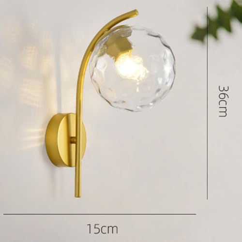 Aplique de pared de esfera para salón moderno con casquillo E27 interior 5