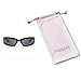 PEGH Wrap Around Sunglasses Y2K Trendy, Fashion Black Sporty Sun Glasses Moon Décor Shades