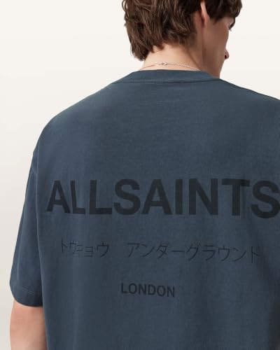 Image of AllSaints Men's Underground Oversized Short Sleeve Crew Neck Shirt