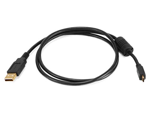 Amazon.com.br: Monoprice Cabo USB 2.0 A macho para micro B 5 pinos macho 28/24AWG com núcleo de ferrite