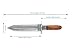 Hunting Knife - 8” Fixed Blade Knife Full Tang - Razor Sharp Double Edge Damascus Steel Knife with Walnut Wood Handle and Leather Sheath for Camping, Tactical, and Survival by Perkin