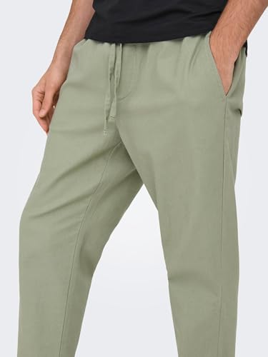 Only & Sons ONSLINUS Crop 0007 COT LIN PNT NOOS – Ansicht 6