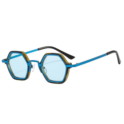 Lunettes de soleil de forme polygone contre les reflets lunettes de soleil carrées légères